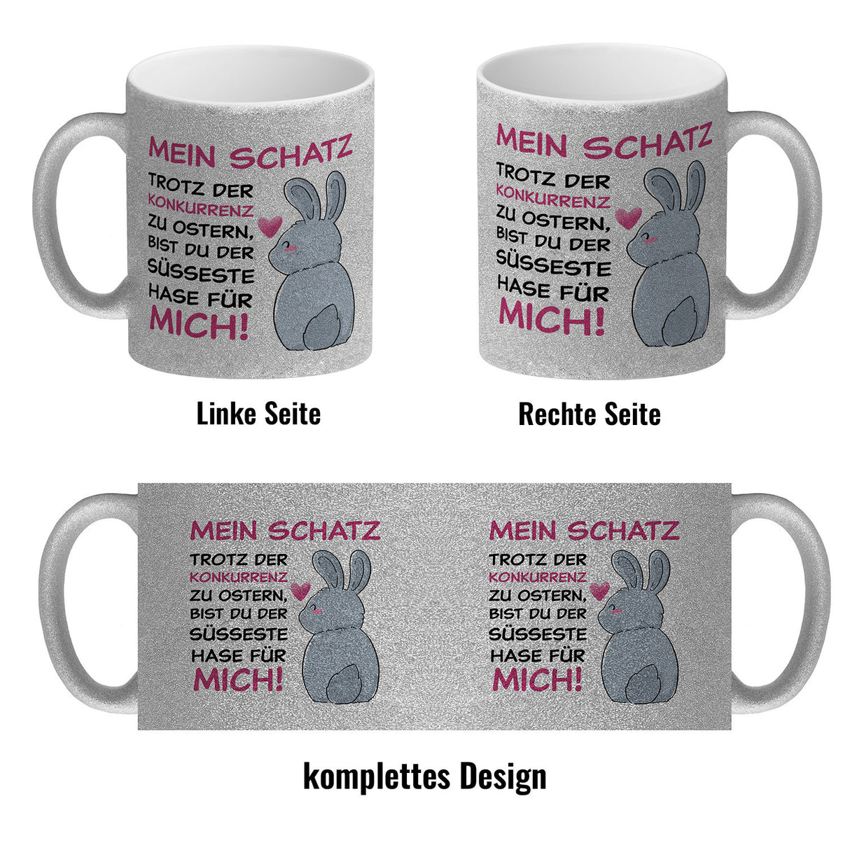 Mein Schatz, du bist der süßeste Hase für mich Kaffeebecher