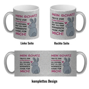 Mein Schatz, du bist der süßeste Hase für mich Kaffeebecher