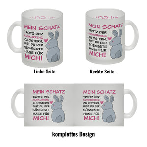 Mein Schatz, du bist der süßeste Hase für mich Kaffeebecher