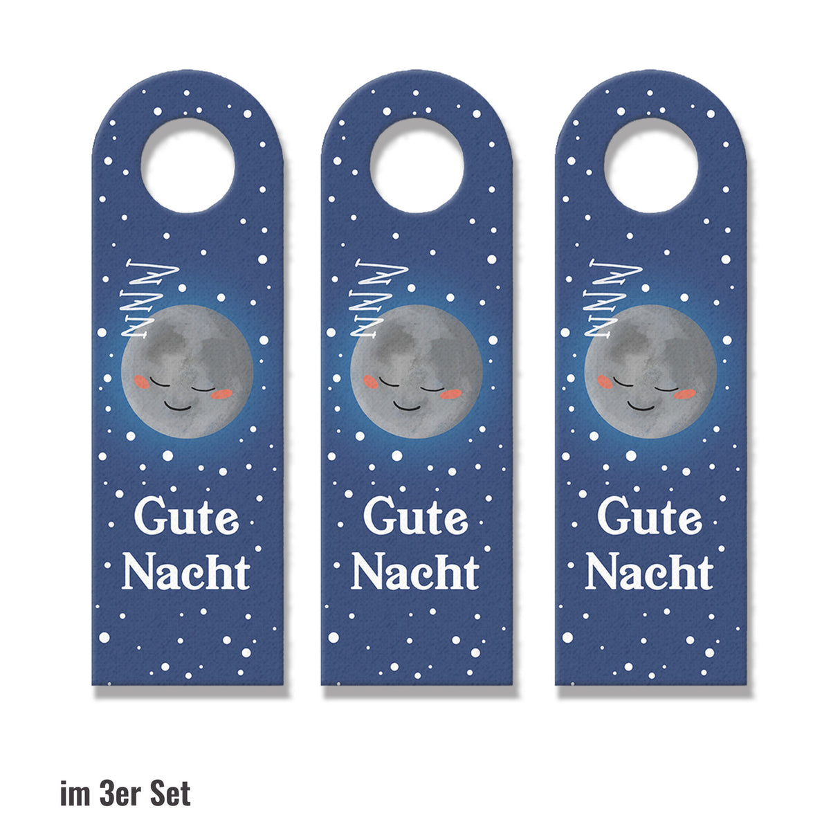 Gute Nacht - guten Morgen Mond und Sonne Türhänger