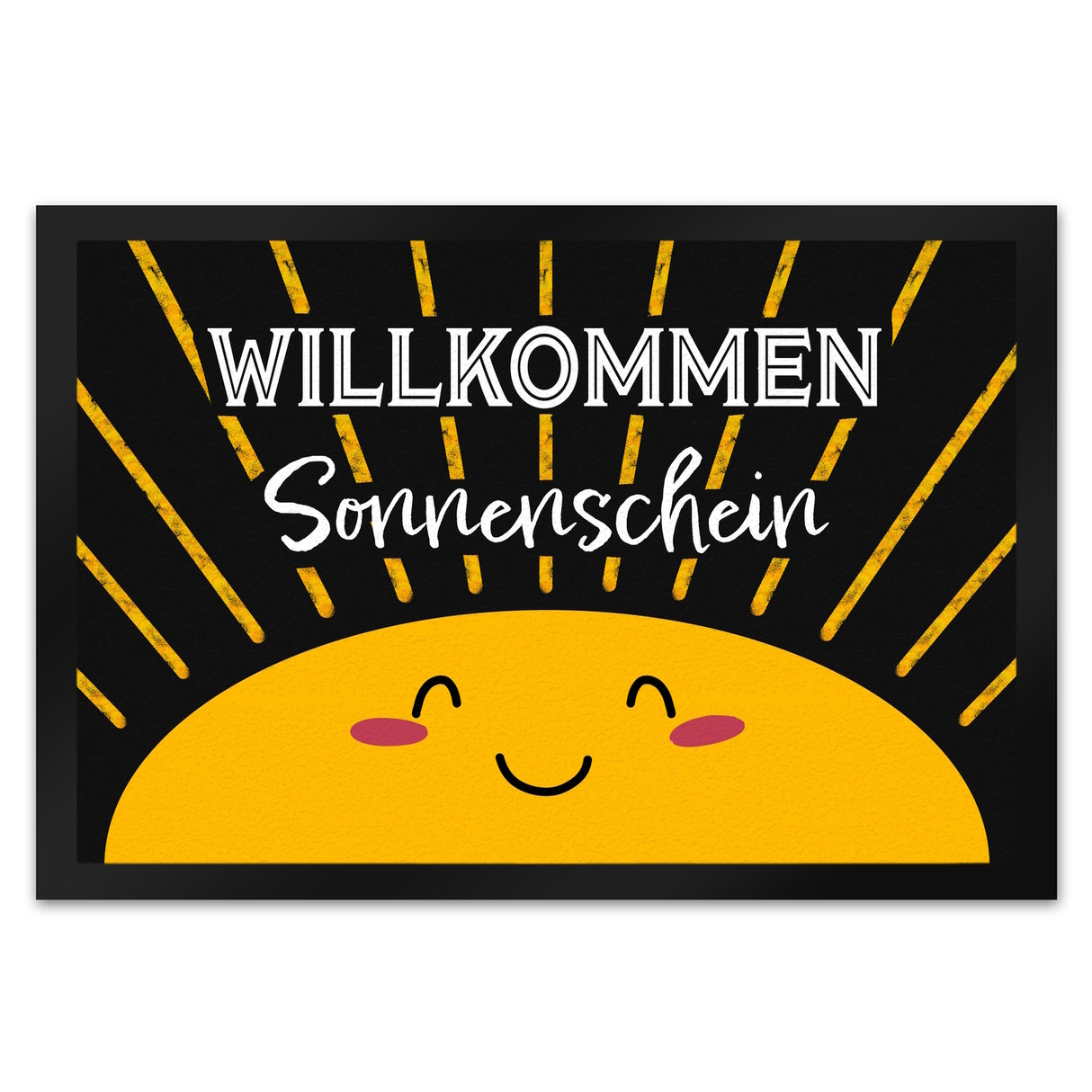 Willkommen Sonnenschein Fußmatte