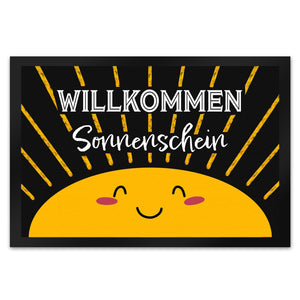 Willkommen Sonnenschein Fußmatte