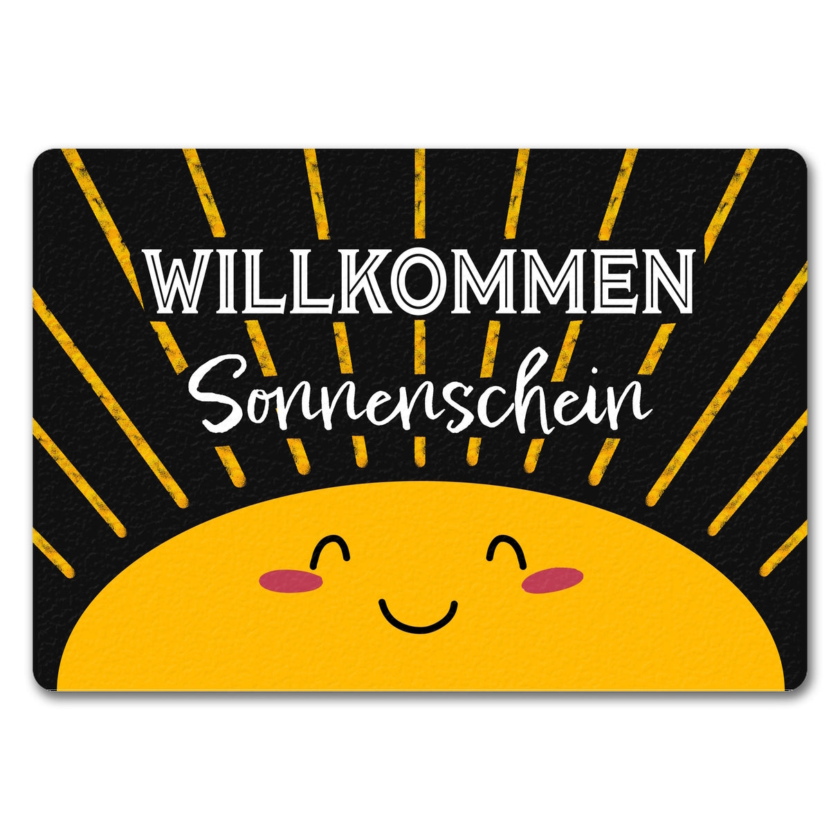 Willkommen Sonnenschein Fußmatte