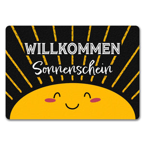 Willkommen Sonnenschein Fußmatte