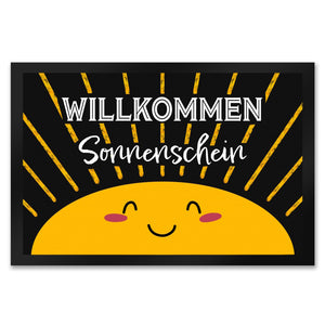 Willkommen Sonnenschein Fußmatte