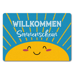 Willkommen Sonnenschein Fußmatte