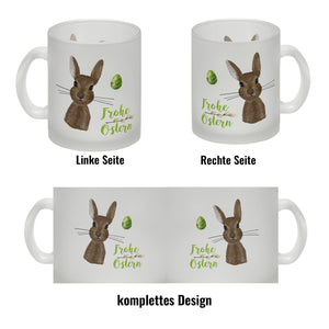Frohe Ostern Kaffeebecher mit Osterhase und Osterei