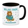 Relax Tasse für Pflegerinnen Kaffeebecher mit süßem Bären-Motiv