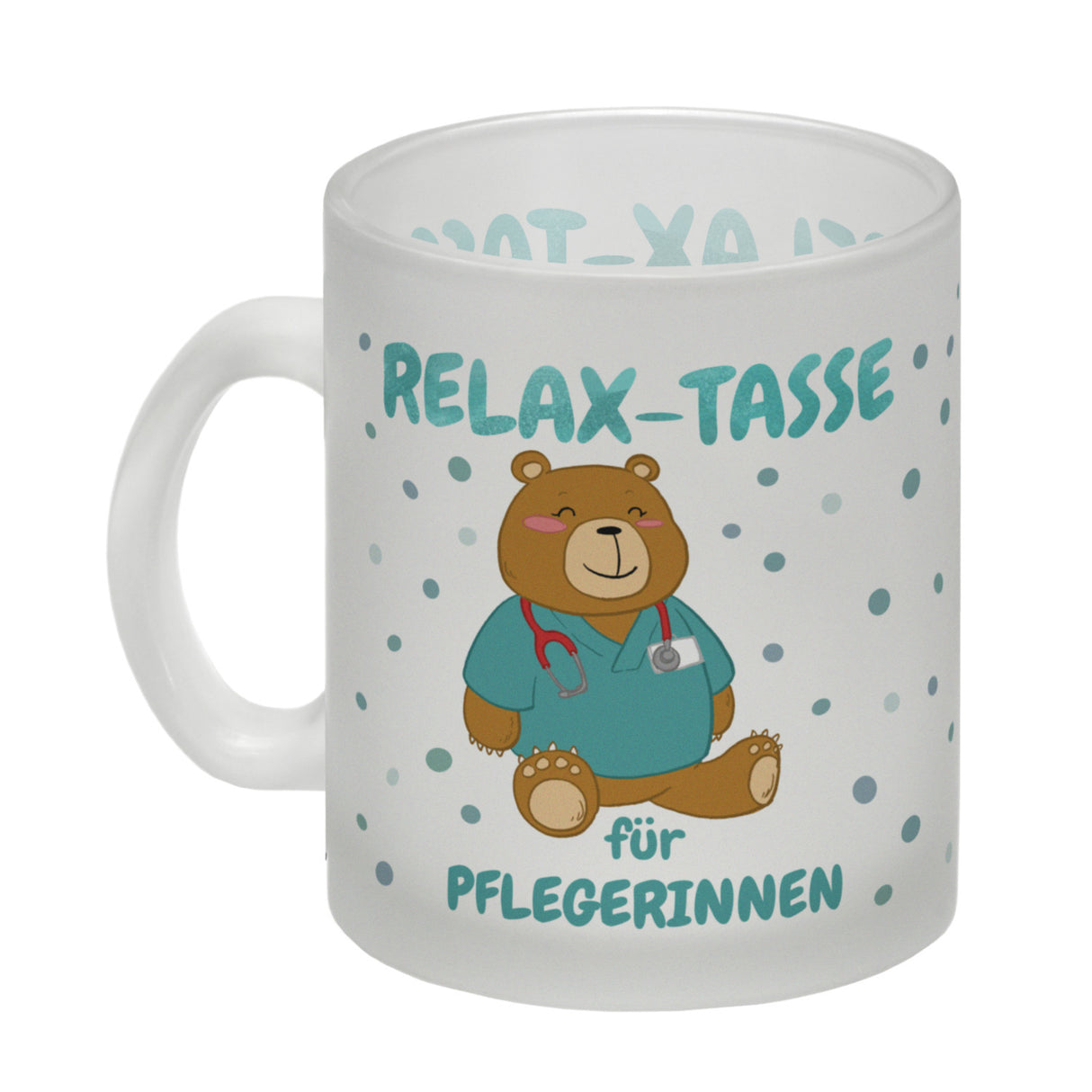 Relax Tasse für Pflegerinnen Kaffeebecher mit süßem Bären-Motiv