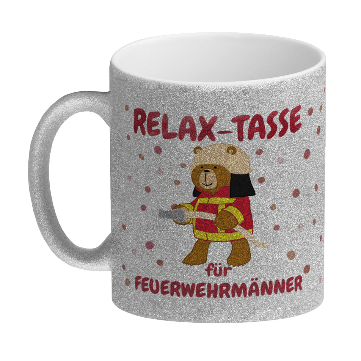 Relax Tasse für Feuerwehrmänner Kaffeebecher mit coolem Bären-Motiv