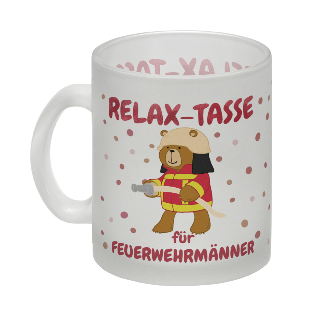 Relax Tasse für Feuerwehrmänner Kaffeebecher mit coolem Bären-Motiv