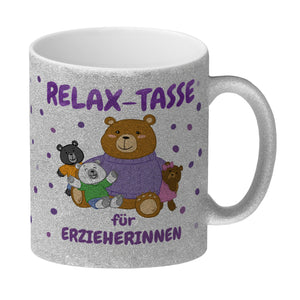 Relax Tasse für Erzieherinnen Kaffeebecher mit süßem Bär-Motiv