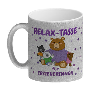Relax Tasse für Erzieherinnen Kaffeebecher mit süßem Bär-Motiv