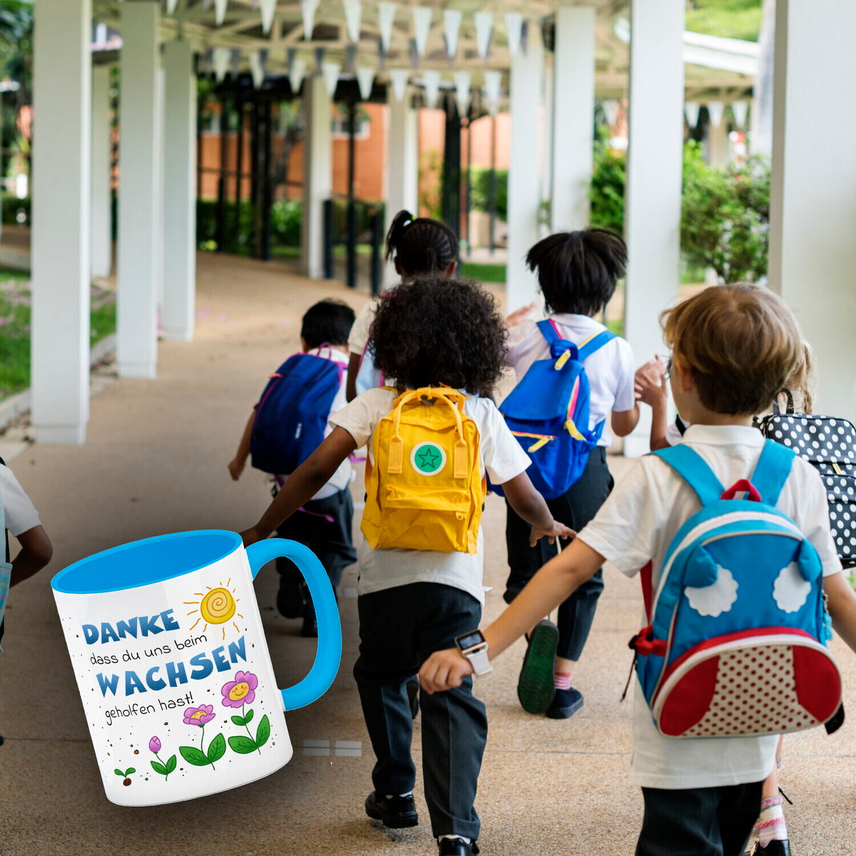 Danke Kaffeebecher für Erzieherinnen und Kindergärtnerinnen