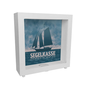 Segelkasse Spardose mit Segelschiff