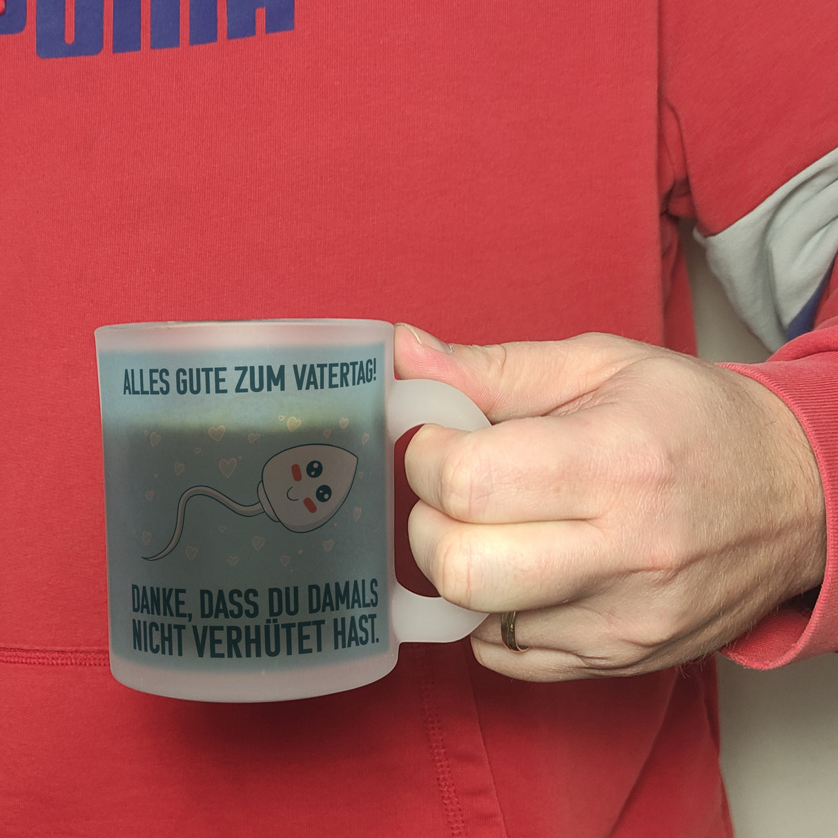 Danke, dass du damals nicht verhütet hast Kaffeebecher zum Vatertag
