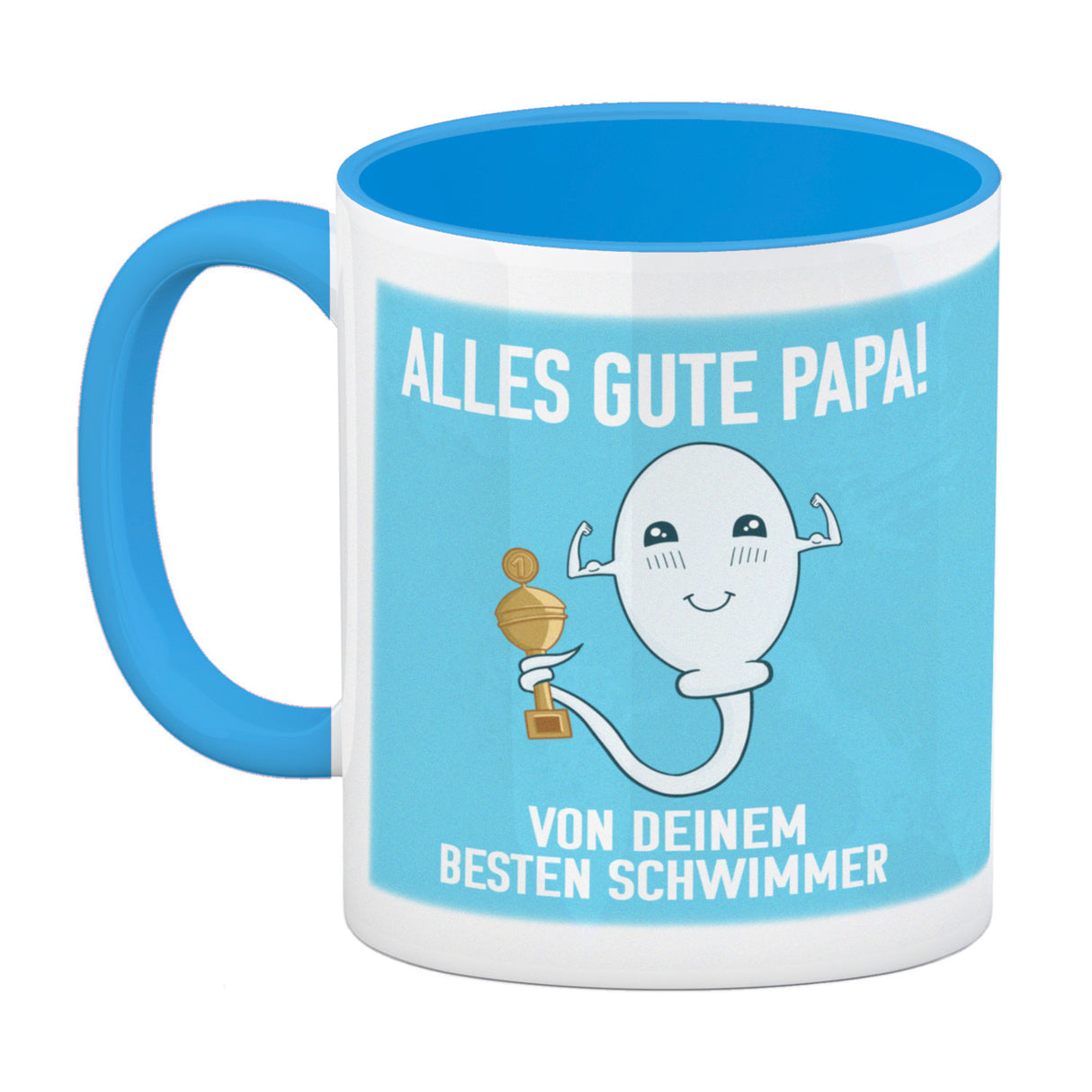 Alles gute Papa von {deinem besten Schwimmer} Kaffeebecher zum Vatertag