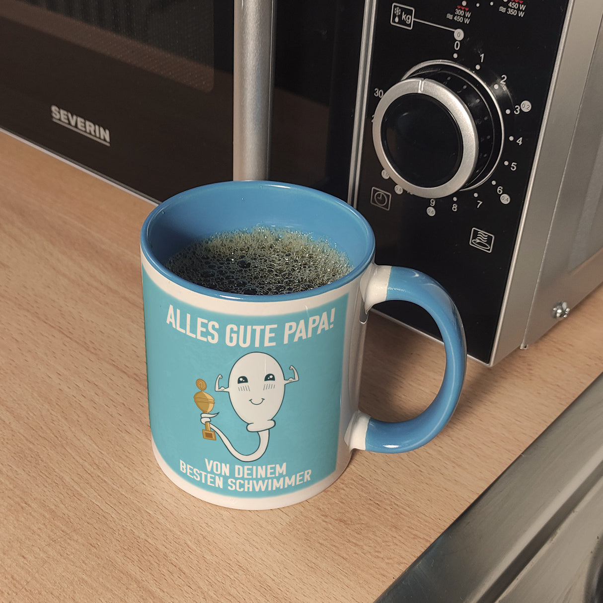 Alles gute Papa von {deinem besten Schwimmer} Kaffeebecher zum Vatertag
