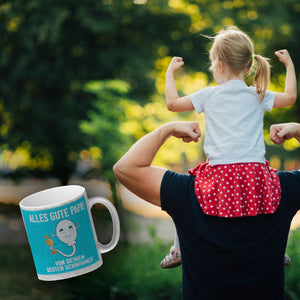 Alles gute Papa von {deinem besten Schwimmer} Kaffeebecher zum Vatertag