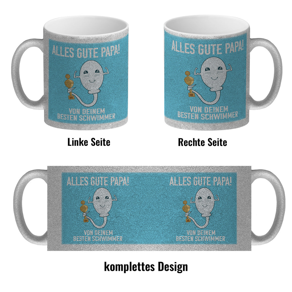 Alles gute Papa von {deinem besten Schwimmer} Kaffeebecher zum Vatertag