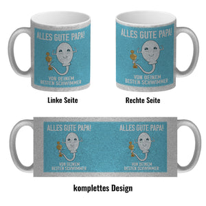 Alles gute Papa von {deinem besten Schwimmer} Kaffeebecher zum Vatertag