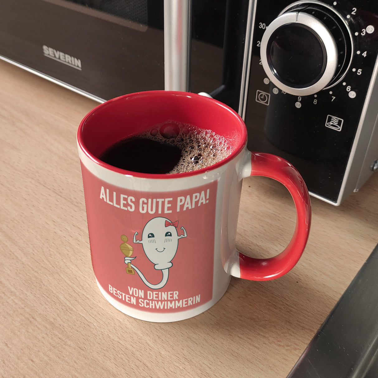Alles gute Papa von {deinem besten Schwimmer} Kaffeebecher zum Vatertag