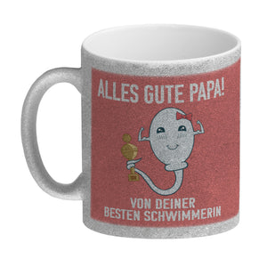 Alles gute Papa von {deinem besten Schwimmer} Kaffeebecher zum Vatertag