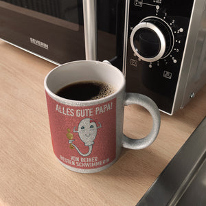Alles gute Papa von {deinem besten Schwimmer} Kaffeebecher zum Vatertag