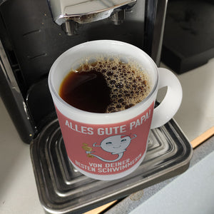 Alles gute Papa von {deinem besten Schwimmer} Kaffeebecher zum Vatertag