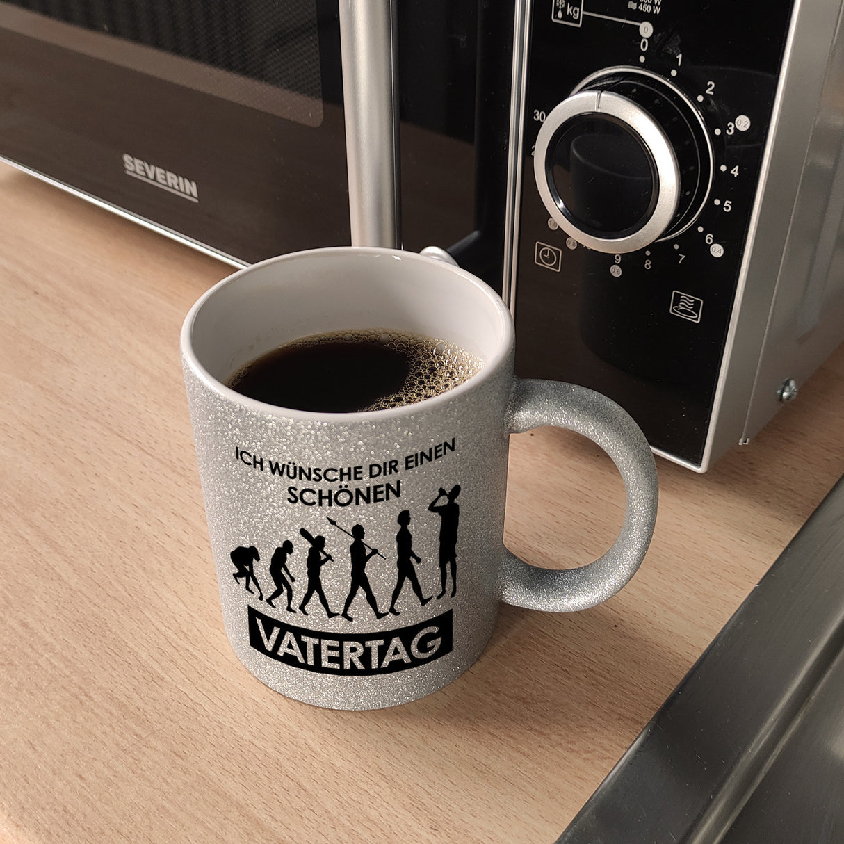 Ich wünsche dir einen schönen Vatertag Kaffeebecher Evolution des Menschen