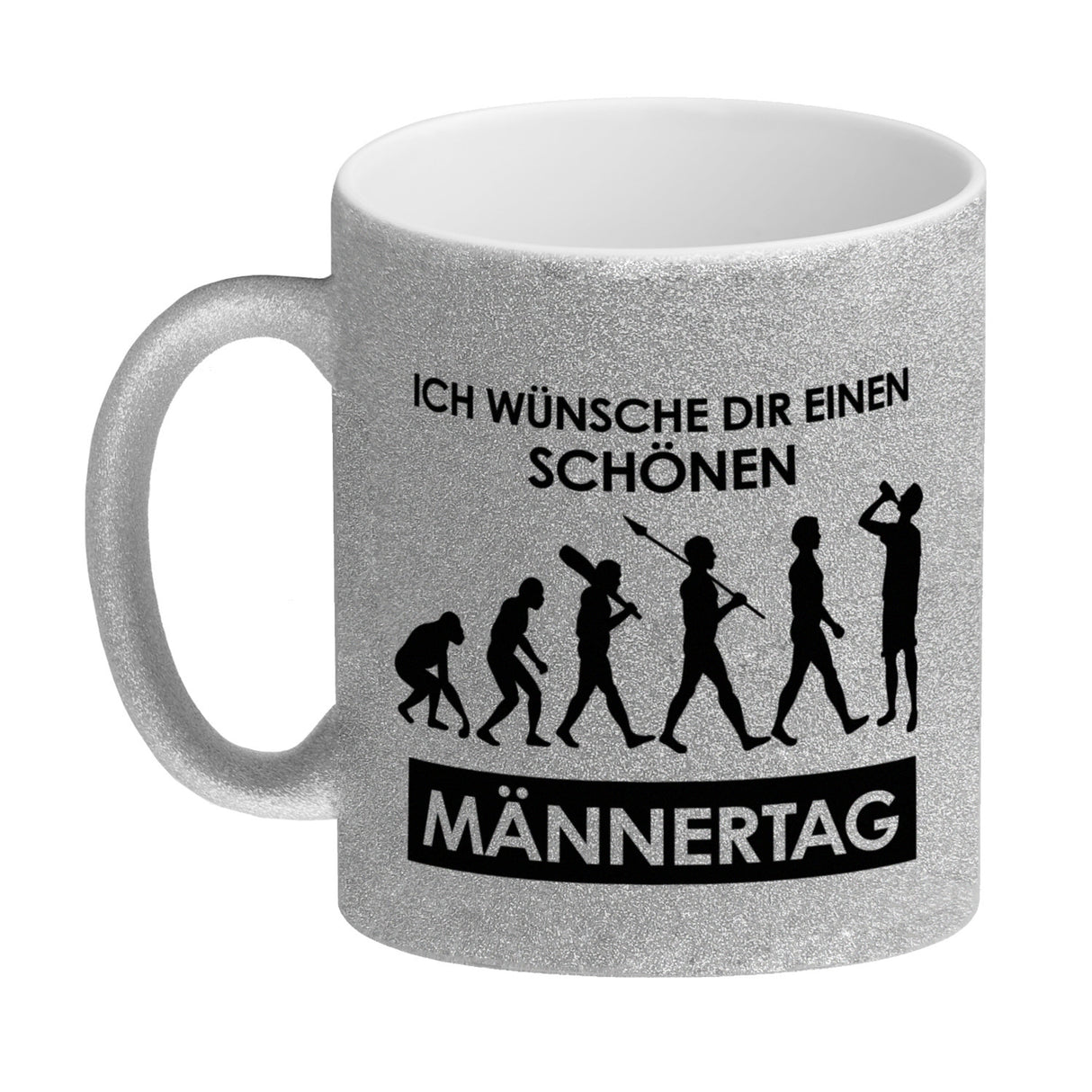 Ich wünsche dir einen schönen Männertag Kaffeebecher Evolution des Menschen