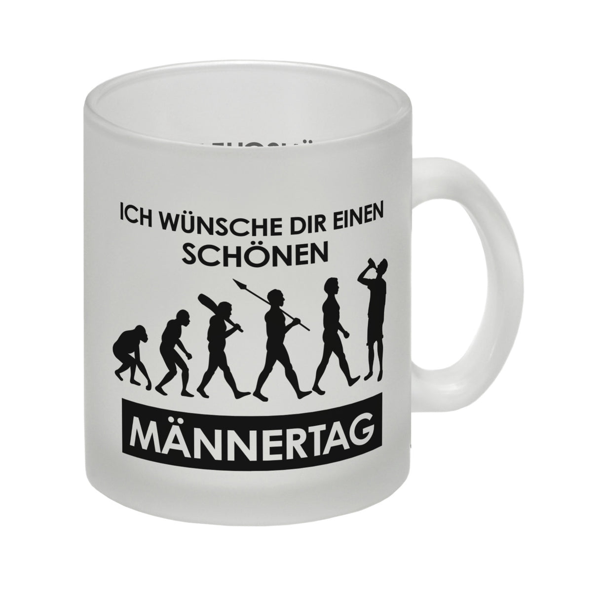 Ich wünsche dir einen schönen Männertag Kaffeebecher Evolution des Menschen