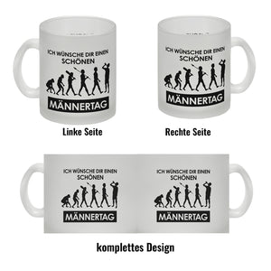 Ich wünsche dir einen schönen Männertag Kaffeebecher Evolution des Menschen