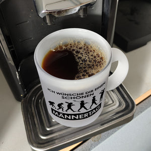 Ich wünsche dir einen schönen Männertag Kaffeebecher Evolution des Menschen