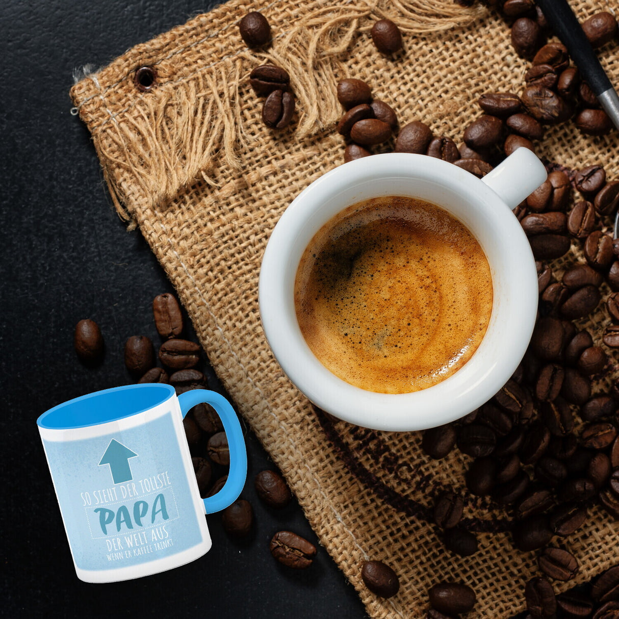 So sieht der tollste Papa der Welt aus wenn er Kaffee trinkt Kaffeebecher