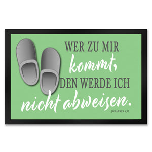 Fußmatte mit Bibelvers aus dem Johannes Evangelium