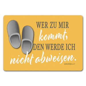Fußmatte mit Bibelvers aus dem Johannes Evangelium