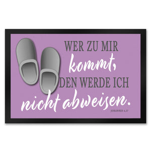 Fußmatte mit Bibelvers aus dem Johannes Evangelium