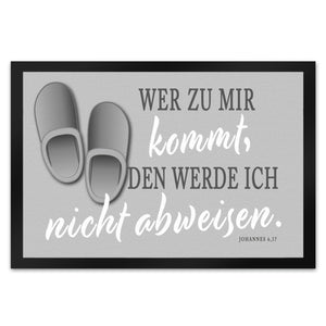 Fußmatte mit Bibelvers aus dem Johannes Evangelium