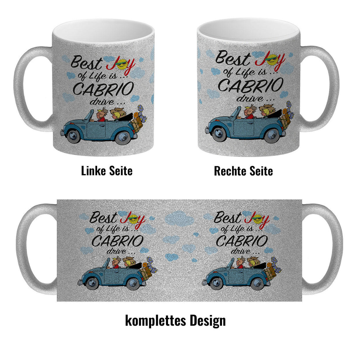 Best Joy of Life is Cabrio Drive Kaffeebecher