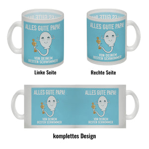 Alles gute Papa von deinem besten Schwimmer Kaffeebecher zum Vatertag