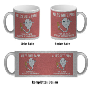 Alles gute Papa von deiner besten Schwimmerin Kaffeebecher zum Vatertag