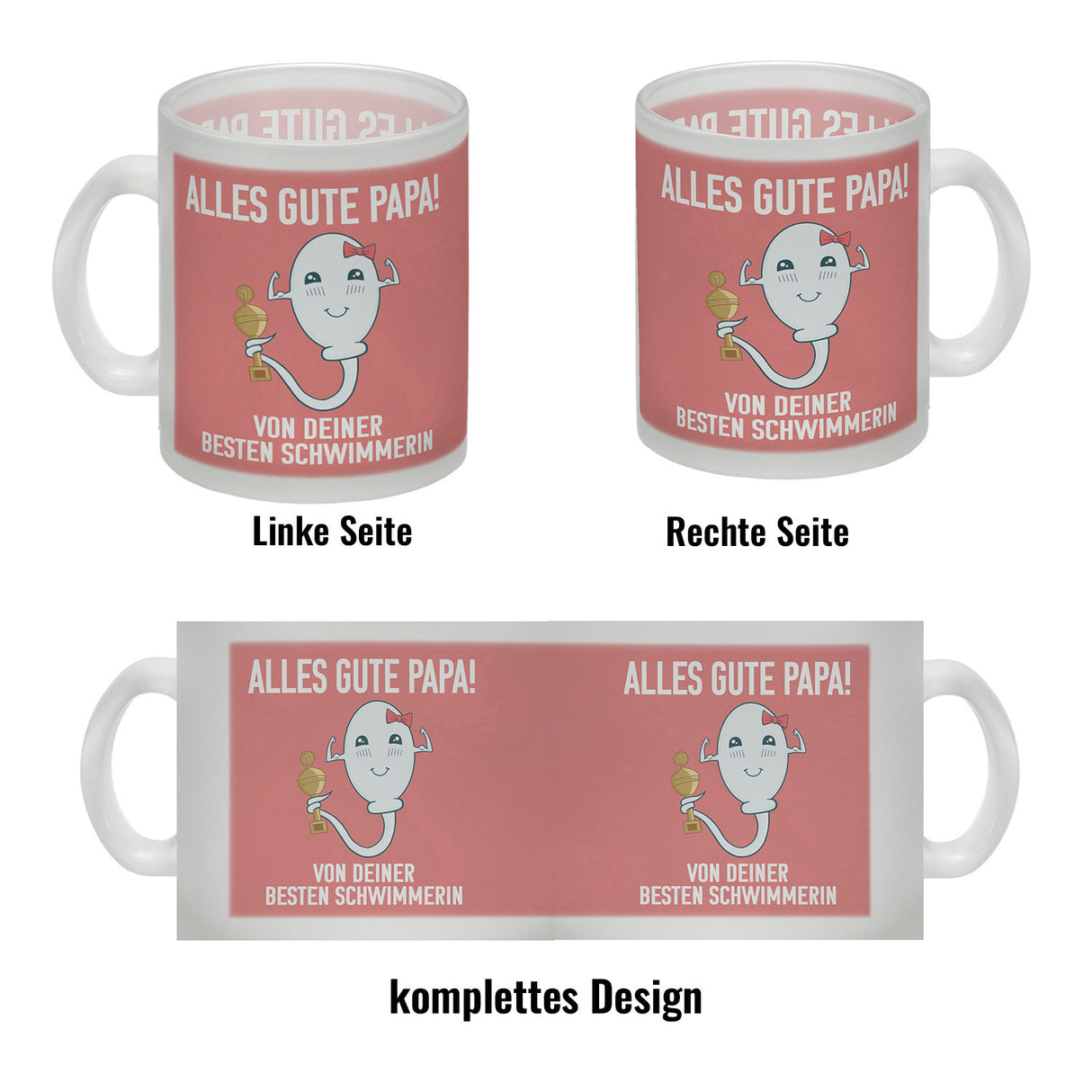 Alles gute Papa von deiner besten Schwimmerin Kaffeebecher zum Vatertag