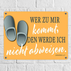 Bibelvers aus dem Johannes Evangelium Metallschild