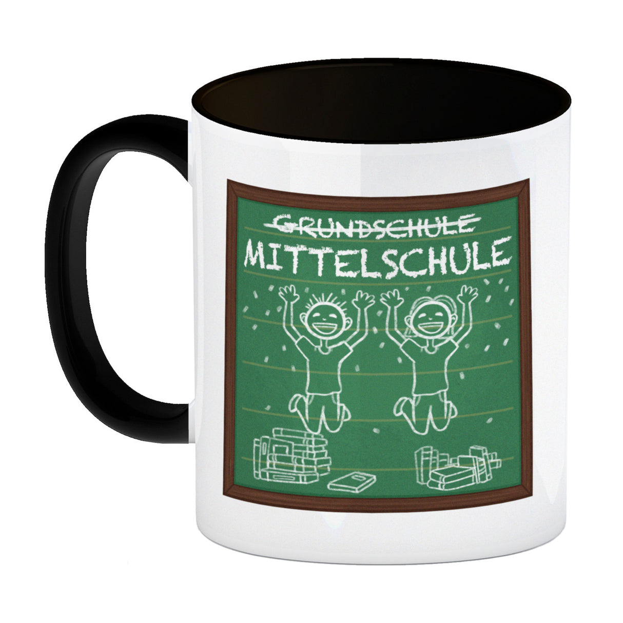 Mittelschule Kaffeebecher für die weiterführende Schule im Tafellook
