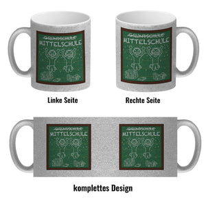 Mittelschule Kaffeebecher für die weiterführende Schule im Tafellook