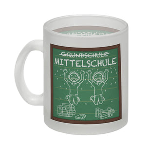 Mittelschule Kaffeebecher für die weiterführende Schule im Tafellook