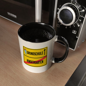 Grundschule Ortsschild Kaffeebecher zur Einschulung