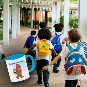 Endlich Schulkind Bär Kaffeebecher für die Einschulung