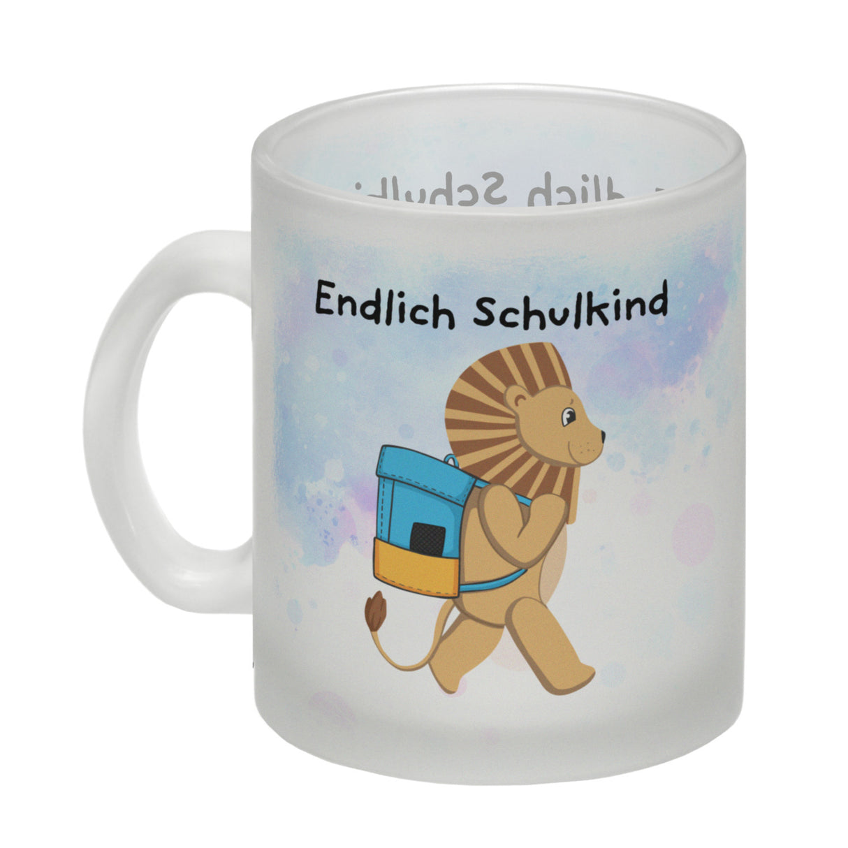 Endlich Schulkind Löwe Kaffeebecher für die Einschulung
